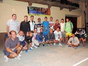 Los premiados con el resto de jugadores
