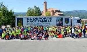 Participantes en la carrera 500 km. Tajamar-Torreciudad