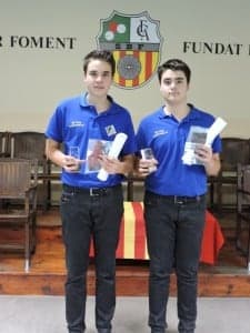 El campeón Dani Garcés y su hermano Ángel quedó en tercer puesto.
