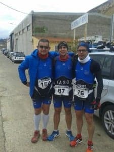 Ronda Somontano_Calvo, Bestué y Torres en Fraga. CAB. duatlon sprint fraga 26 febrero