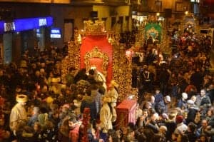 Reyes Magos en Barbastro. Ronda Somontano.