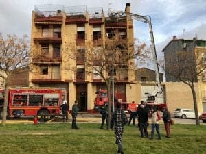 Incendio Barbastro_ Ronda Somontano.