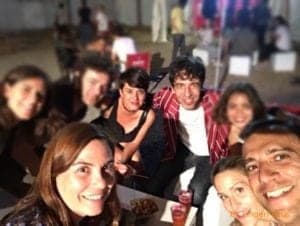Dani y sus amigos con Marc Ros de Sidone (Foto: Dani)