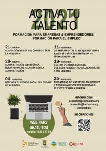 Cartel Activa tu Talento 2021