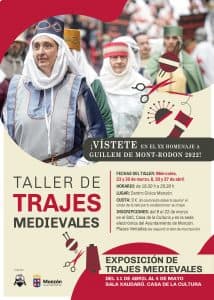 CARTEL TALLER TRAJES MEDIEVALES