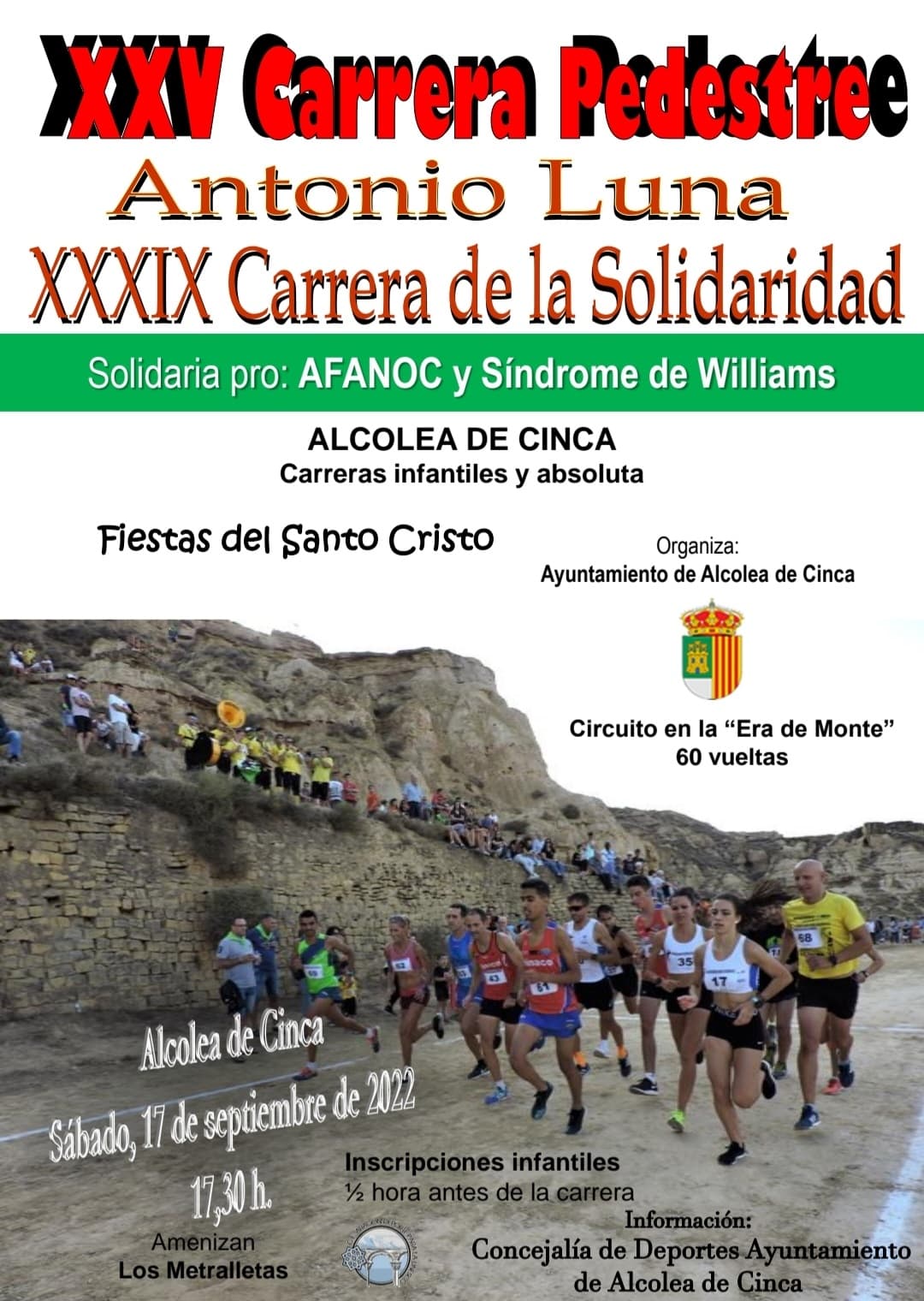 La carrera pedestre de Alcolea de Cinca homenajea a Antonio Luna