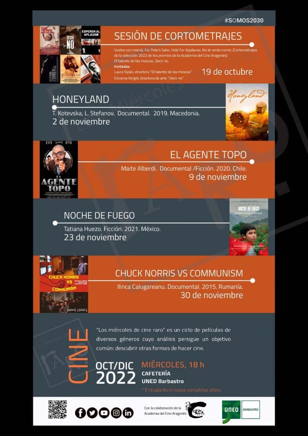 UNED Barbastro y "Los miércoles de cine raro"