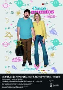 La obra ‘Cinco minutos’ llega al Teatro Victoria de Monzón