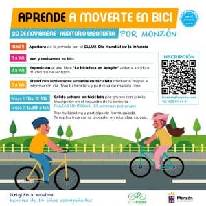 Aprende a Moverte en Bici, un taller en Monzón