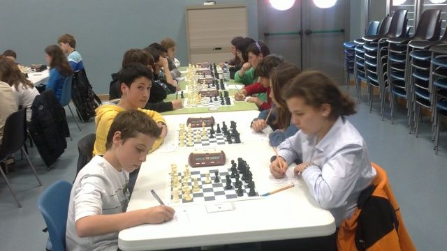 Delegación Oscense de Ajedrez: Crónica de las 2 primeras rondas del Cto. Escolar de Aragón Infantil y Cadete
