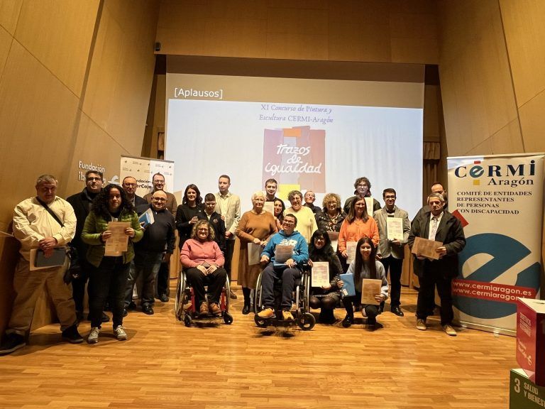 Entrega de los premios del XI Concurso de Pintura y Escultura del CERMI- Aragón «Trazos de Igualdad»
