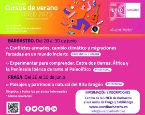 La UNED de Barbastro impartirá tres Cursos de Verano 