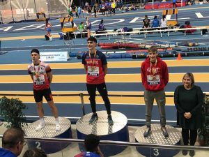 Arturo Armisen campeón de España en Pista Cubierta sub 20