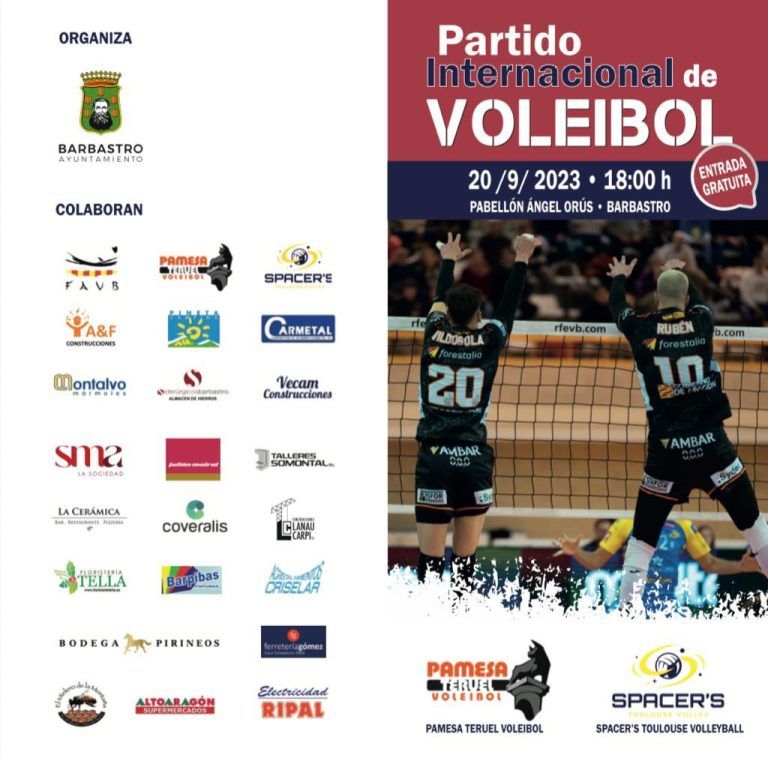 Barbastro sede de una jornada de voleibol internacional de primer nivel