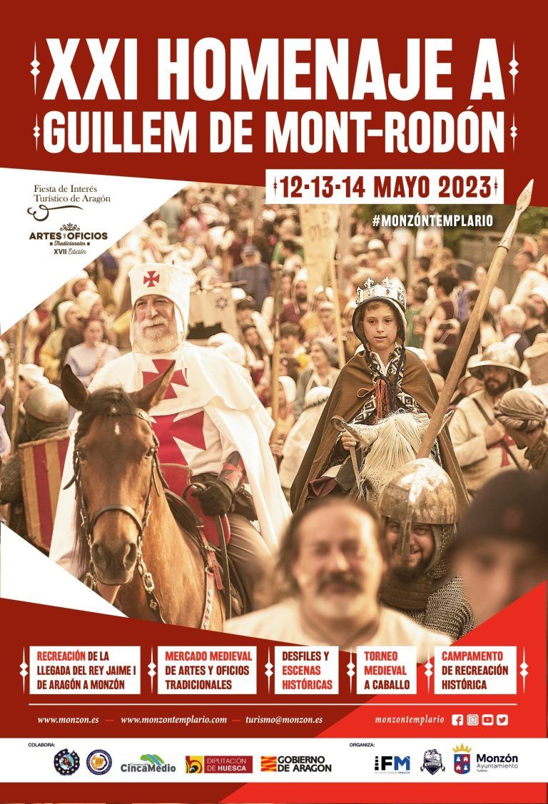 Monzón está listo para recibir al niño-rey Jaime I en el Homenaje a Guillem de Mont-rodón