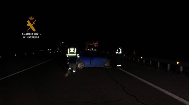 La Guardia Civil investiga a un hombre tras provocar un siniestro vial en Castejón del Puente y dar positivo en las pruebas de detección de sustancias psicotrópicas