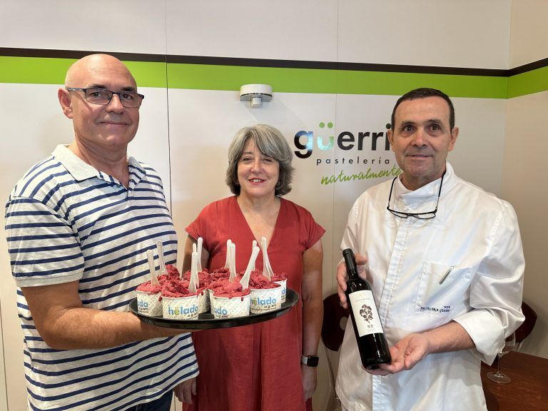 LAUS y Pastelería Güerri presentan un helado elaborado con vino a base de garnacha