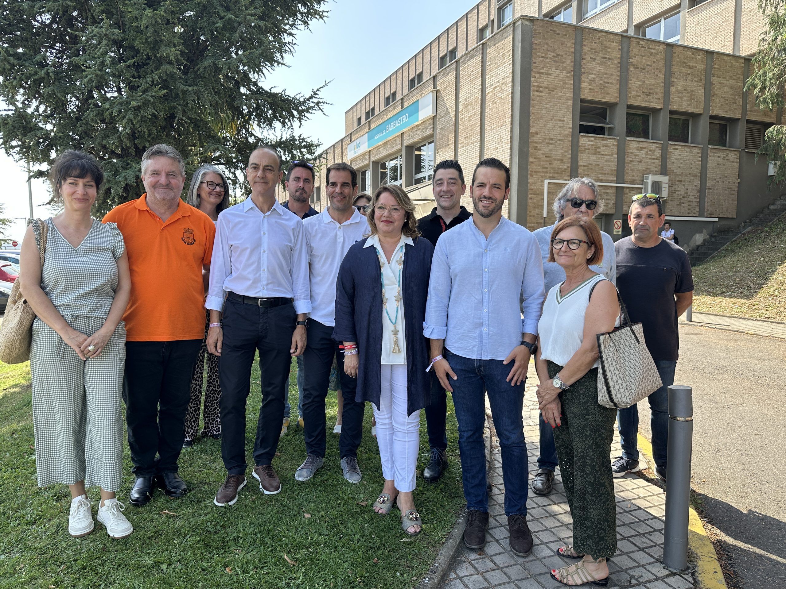 PSOE Alto Aragón en el Hospital de Barbastro.