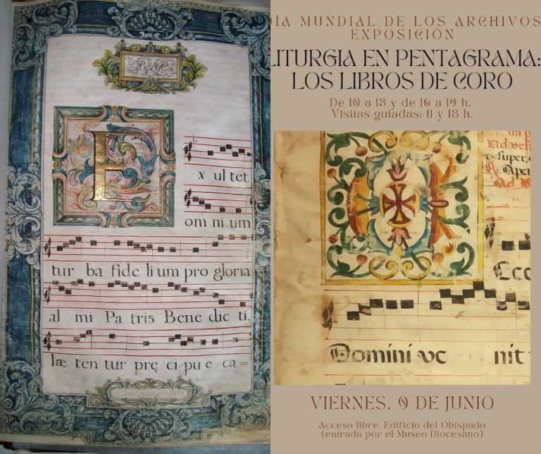 Los libros de coro protagonizan el Día de los Archivos en el Diocesano de Barbastro-Monzón