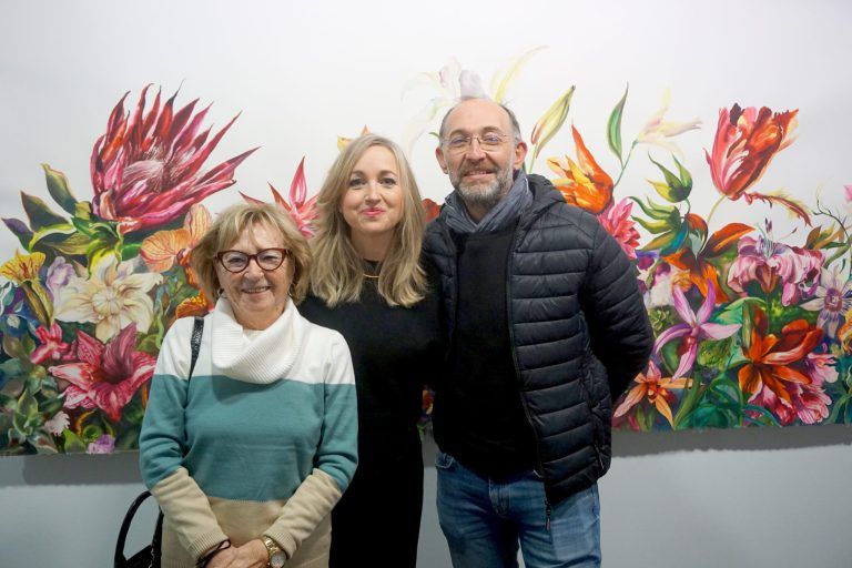 Exposición de pinturas de Lina Vila en la UNED de Barbastro