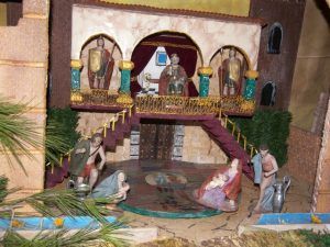 Una de las escenas del Belén de Almunia de San Juan. Foto R.S.