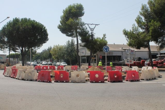 Inicio de la construcción de dos rotondas en el polígono industrial “Paúles” de Monzón