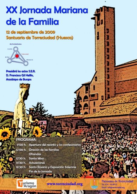Cartel de la Jornada Mariana de la Familia. Cartel de la Jornada Mariana de la Familia.