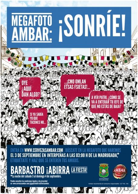 Ambar realizará una megafoto en la carpa de Interpeñas de Barbastro