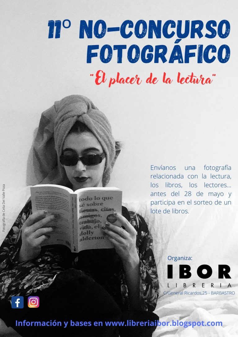 Librería Ibor de Barbastro organiza su no concurso fotográfico sobre “El placer de la lectura”