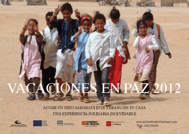 La asociación ALOUDA precisa siete familias de Huesca para acoger a niños saharauis durante el verano