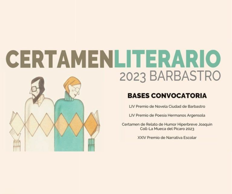 Abierto plazo presentar obras Certamen Literario Barbastro 2023
