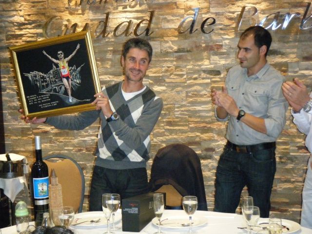 Cena homenaje al corredor olímpico Martín Fiz en Barbastro
