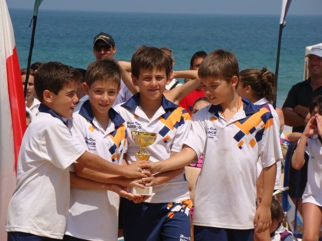 Los alevines del Airon Club Hinaco, subcampeones de España en los nacionales de salvamento en Santander subcampeones de España