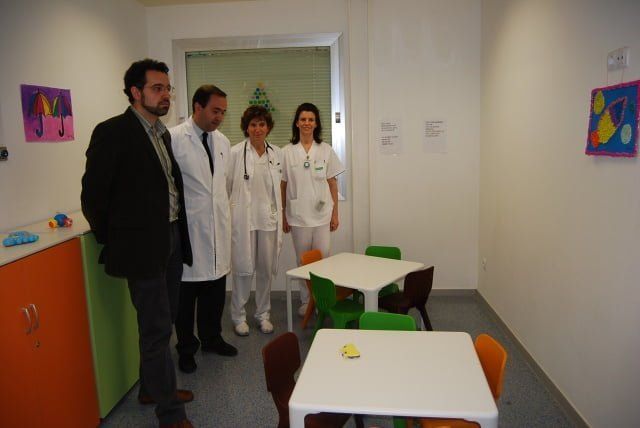 Sala dedicada a los más pequeños en el centro sanitario barbastrense.