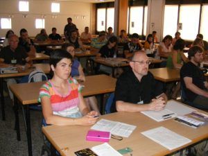 Alumnos del curso Arqueología experimental. Foto A.H.