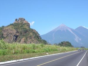 Volcán de fuego en Escuintla.