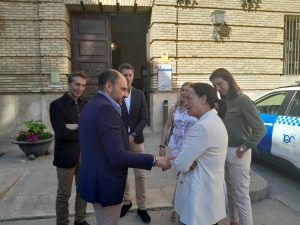 Visita de la consejera Susín al Ayuntamiento de Barbastro.