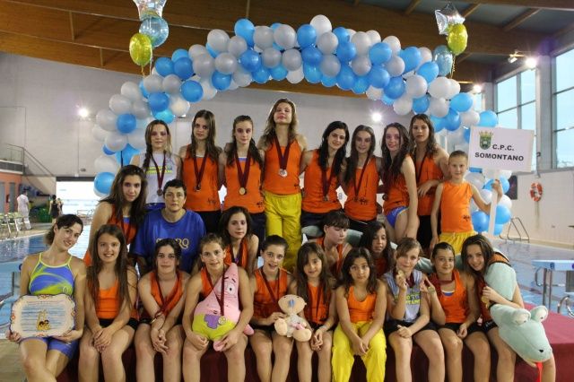 Natación Sincronizada: El CPC Somontano se trae diez medallas de Alhama de Murcia