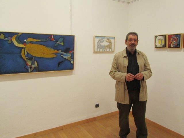 El pintor Chema Durán expone en la Casa de la Cultura de Barbastro