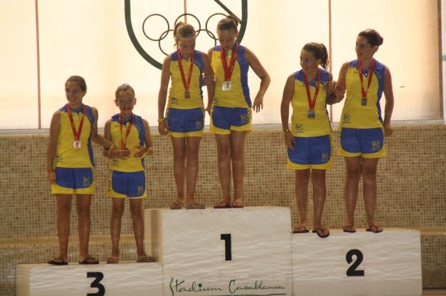 24 medallas para el CPC Somontano en el IV Campeonato de Aragón open de verano de natación sincronizada