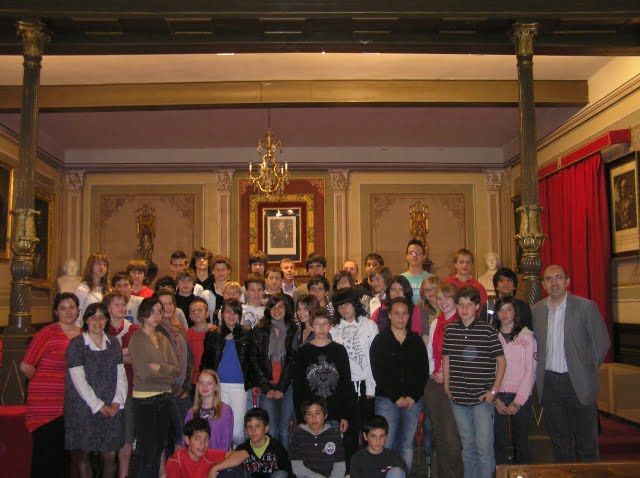 Los escolares franceses realizaron numerosas visitas culturales recorriendo Barbastro y el Somontano