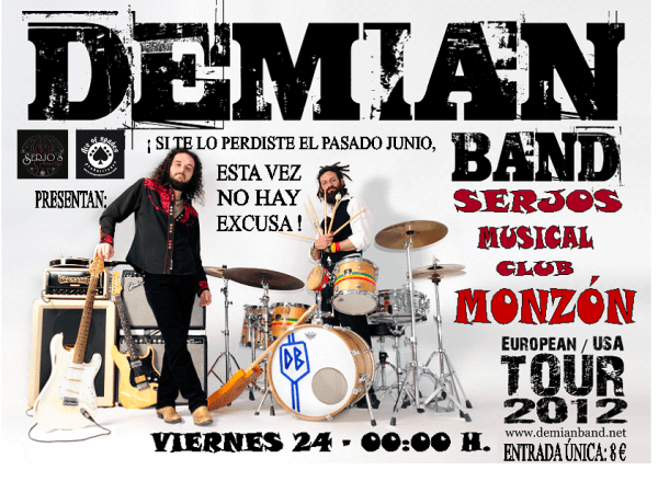 Demian Band en el Serjos Música Club Monzón