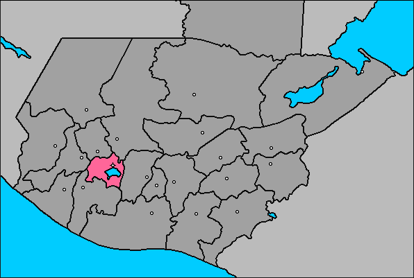 José Luis Pascual Guatemala Localización del departamento de Sololá en Guatemala.