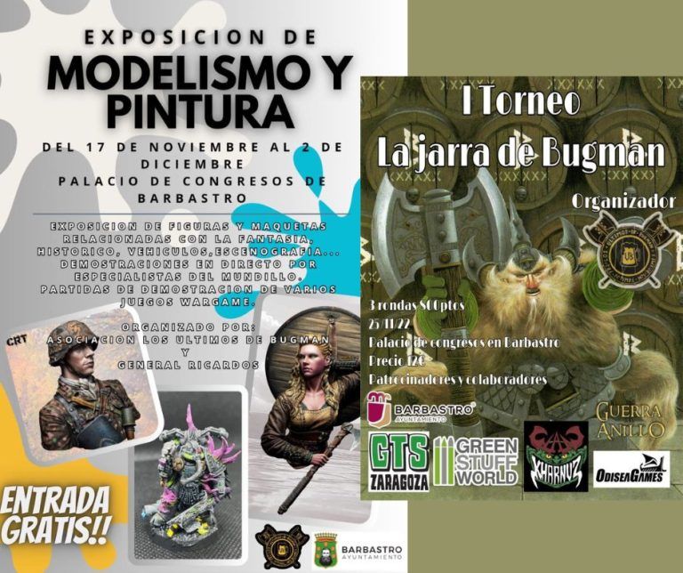 Barbastro acoge una exposición de modelismo y el I Torneo la Jarra de Bugman