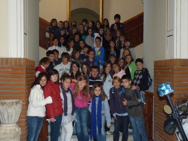 Recepción a alumnos de San Vicente de Barbastro y Saint Gaudens