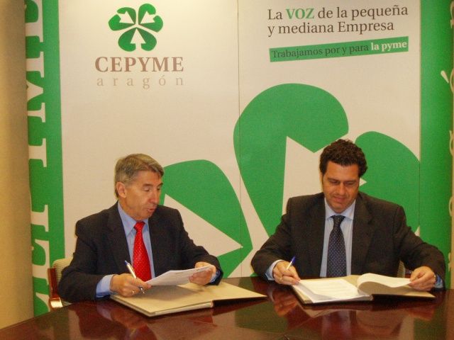 CEPYME ARAGON y la empresa PRYSMA han firmado un convenio de colaboración para la realización de auditorías energéticas, implantación de sistemas de gestión energética y cálculo de huella de carbono