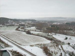 Este es el aspecto que mostraba el paisaje de Estada el pasado 21 de diciembre.