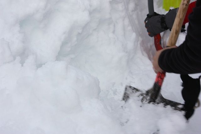 El abrazo de los aludidos. 5. «Desenterrando al esquiador sepultado por la nieve»