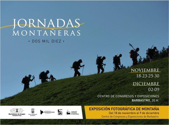 Montañeros de Aragón Barbastro inicia el jueves sus Jornadas Montañeras
