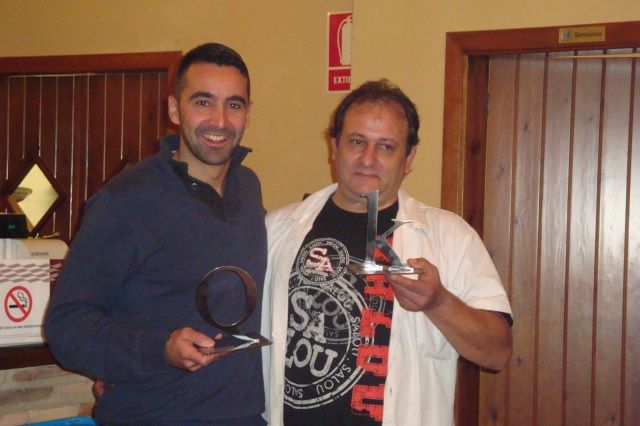 Antonio Buil y Eduardo Puértolas, premios K y Q en el VII Aniversario de la peña QvoreK